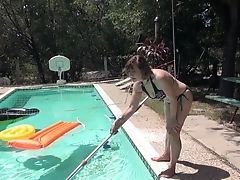 Old Lady Luvs Insatiable Tool Romance In The Pool